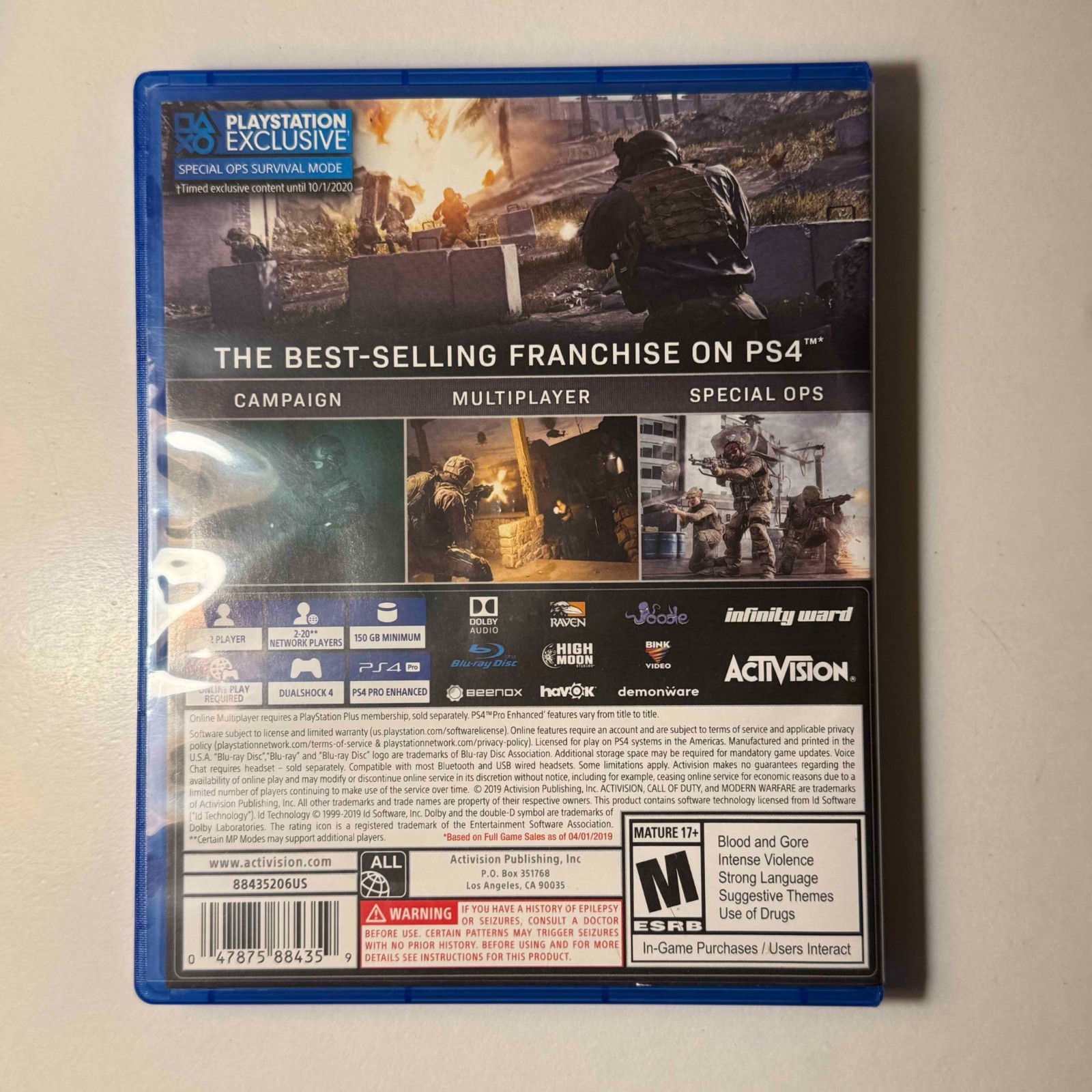 Call of Duty: Modern Warfare | PS4 | Lot #1 | PRISTINE | Bundle 3+ Games & Save