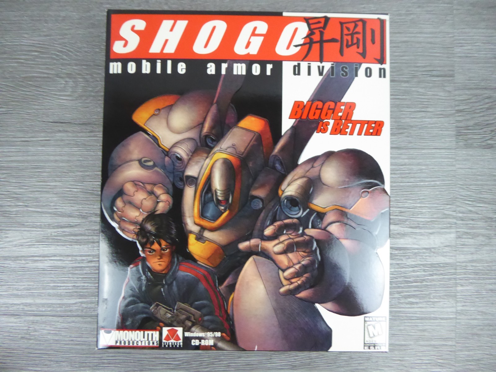 Shogo: Mobile Armor Division (PC CD-ROM, Monolith, 1998) Big Box Game