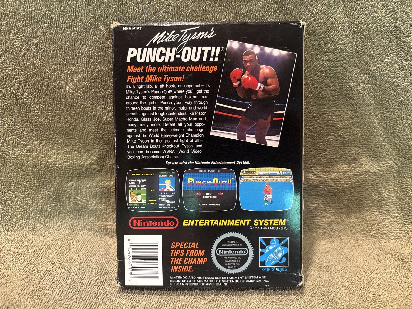 NES Nintendo Mike Tyson’s Punch-Out CIB Box Manual Authentic