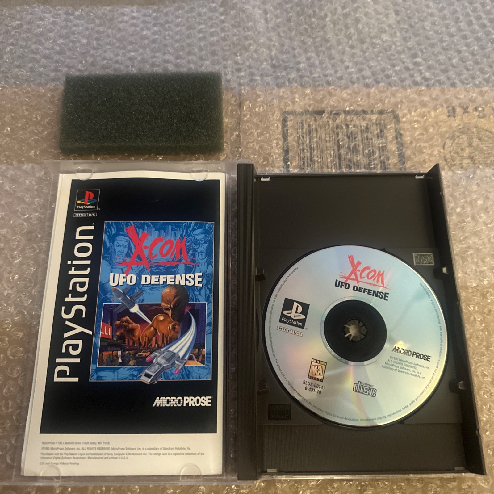 X-COM: UFO Defense PlayStation 1-CIB-w/ Registration Card-VG Cond-Quick Shipping