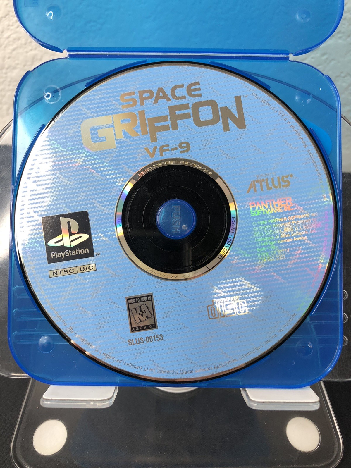 Space Griffon VF-9 Playstation Disc ONLY 1995 Altus Robot RPG Works Sony Action