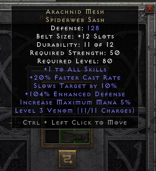 D2R LADDER S8 Hardcore 💥 Arachnid Mesh – Arach 💥 Diablo 2 Resurrected PC HC