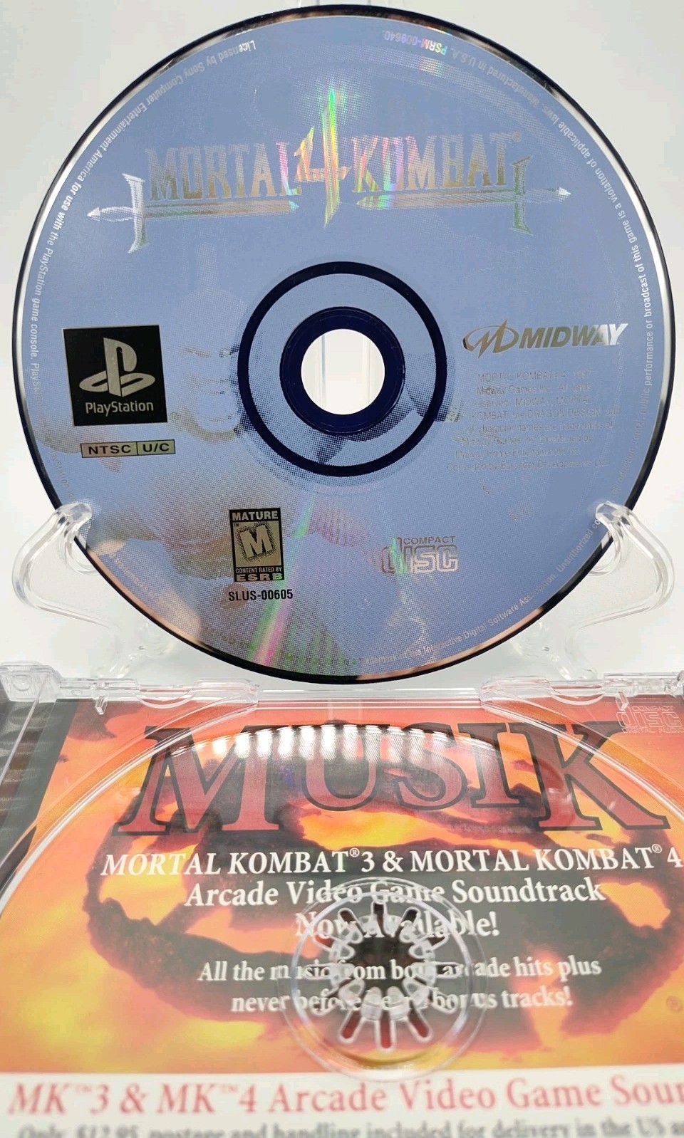 Mortal Kombat 4 – (PS1, 1997) *CIB w/ Reg Card + Case Protector* VGC* Tested!