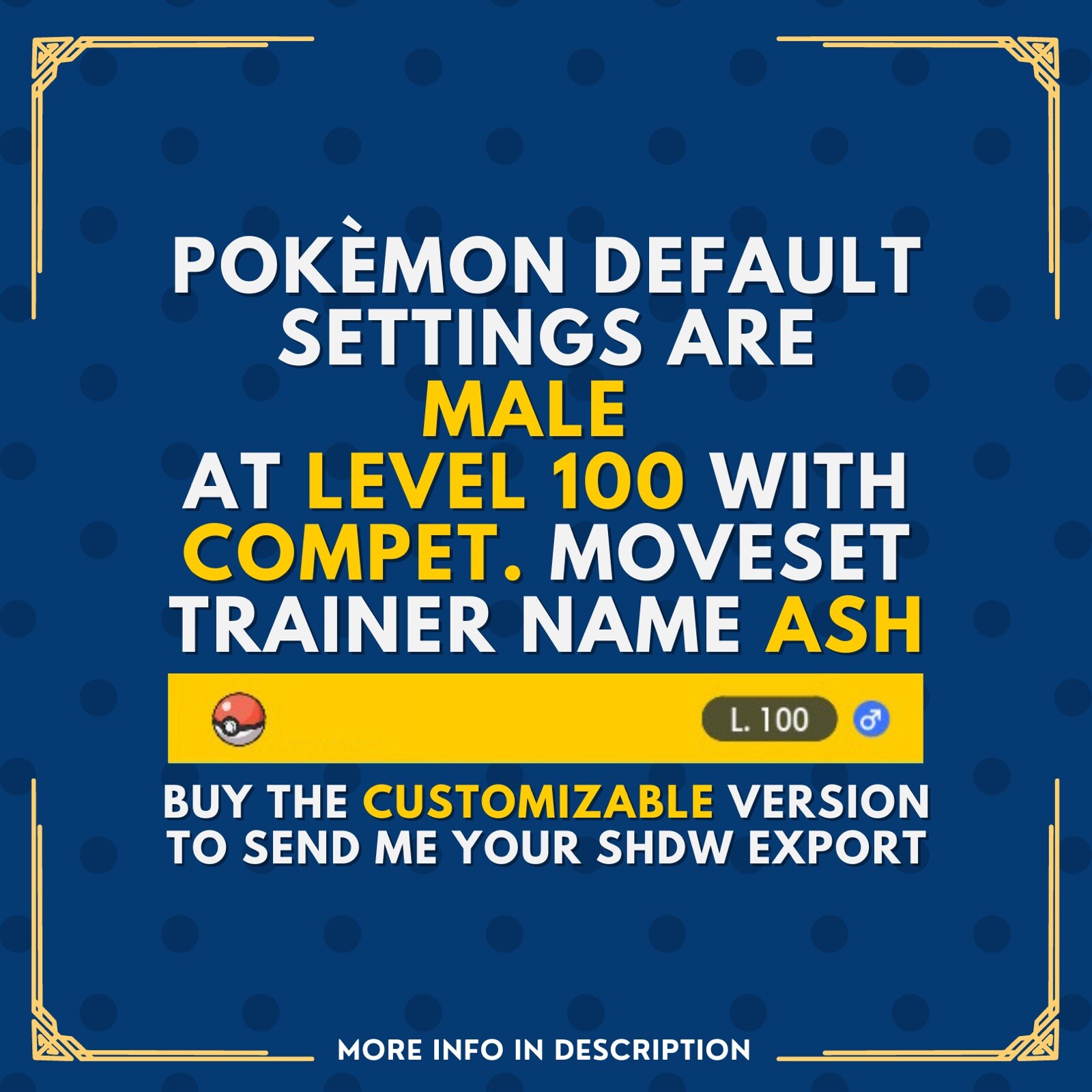 Mew Shiny or Non ✨ 6 IV Competitive Battle Customizable Pokémon Scarlet Violet