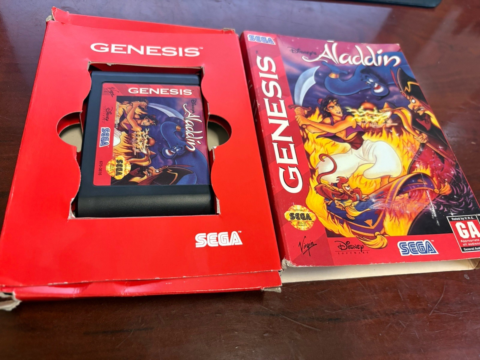 Virgin Games Disney’s Aladdin (Sega Genesis) Action & Adventure w/ Original Box