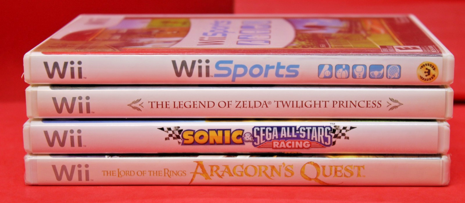 Various Lot of 4 Wii Games (Untested)