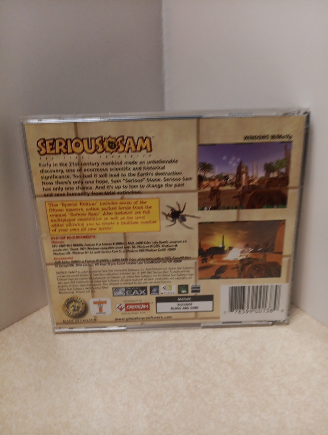 Serious Sam The First Encounter Special Edition Windows PC 2002 Croteam