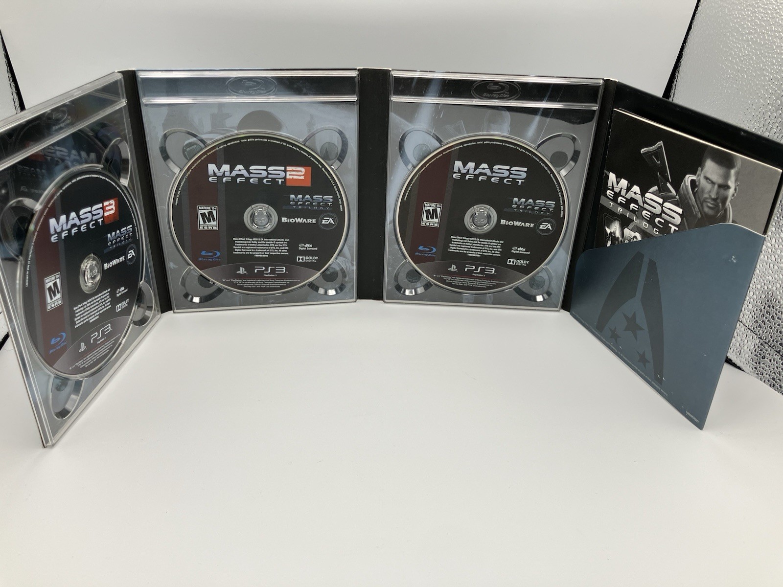 EA Mass Effect Trilogy Sony PS3. Manual Included, Perfect Discs, VG+ w/Sleeve
