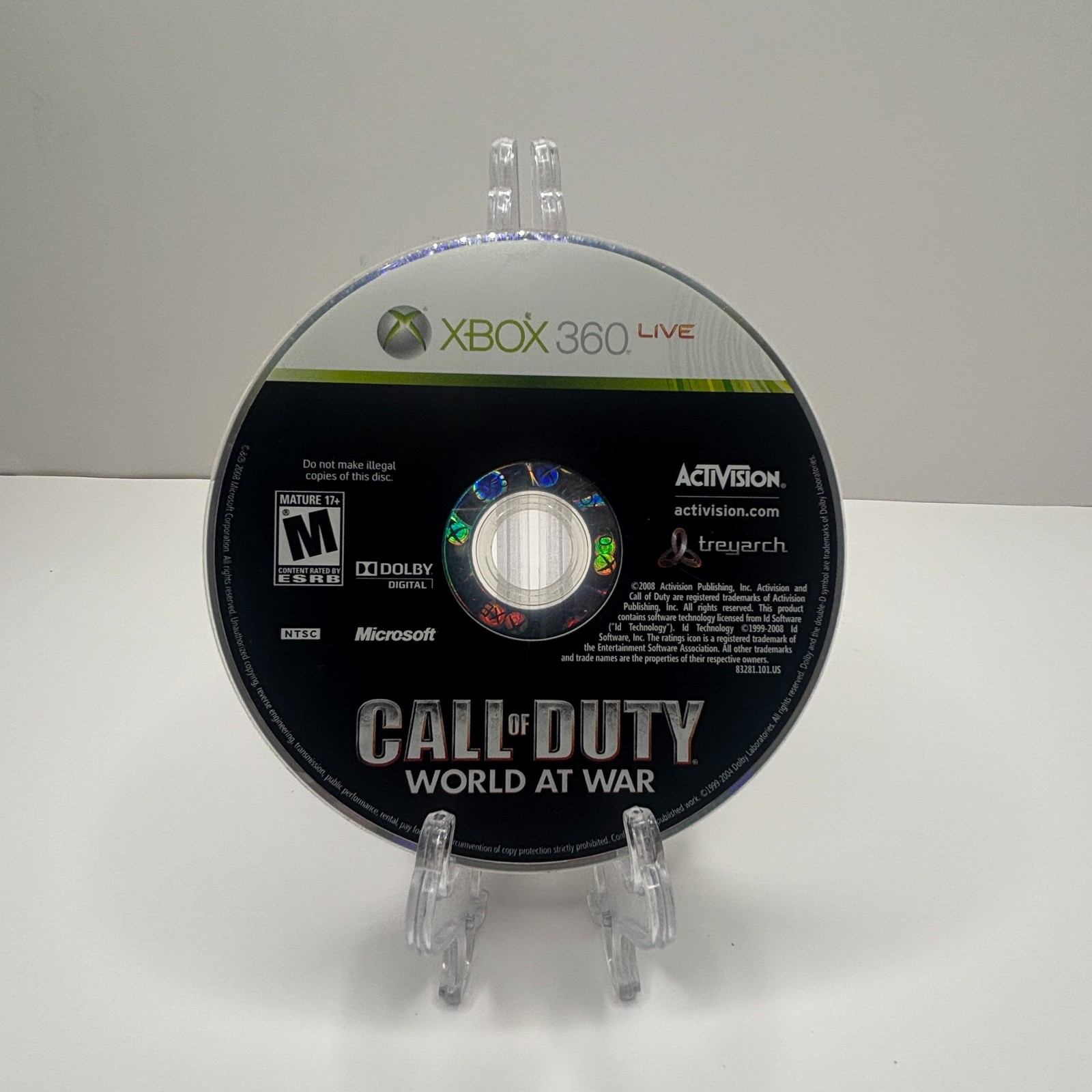 Call of Duty: World at War X360 (Microsoft Xbox 360, 2008) Disc Only