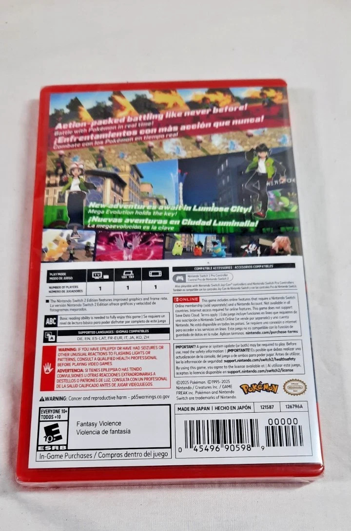 Pokemon Legends ZA Z-A (Nintendo Switch 2) SAME DAY SHIPPING BRAND NEW SEALED