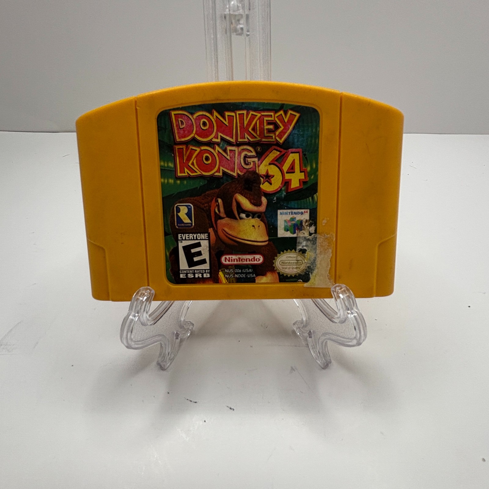 Donkey Kong 64 N64 (Nintendo 64, 1999) NUS-006 Yellow Cartridge Only