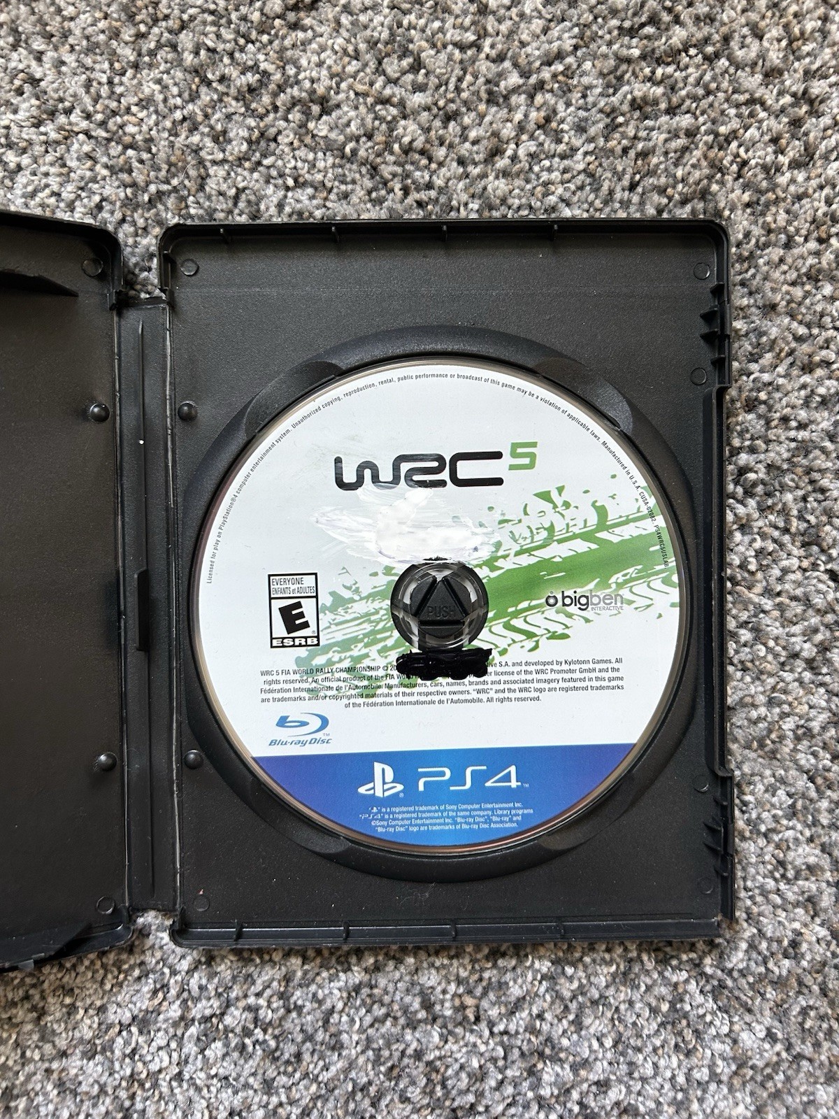 WRC 5 Bigben Interactive Racing E-Everyone PlayStation 4 PS4 Pre-Owned