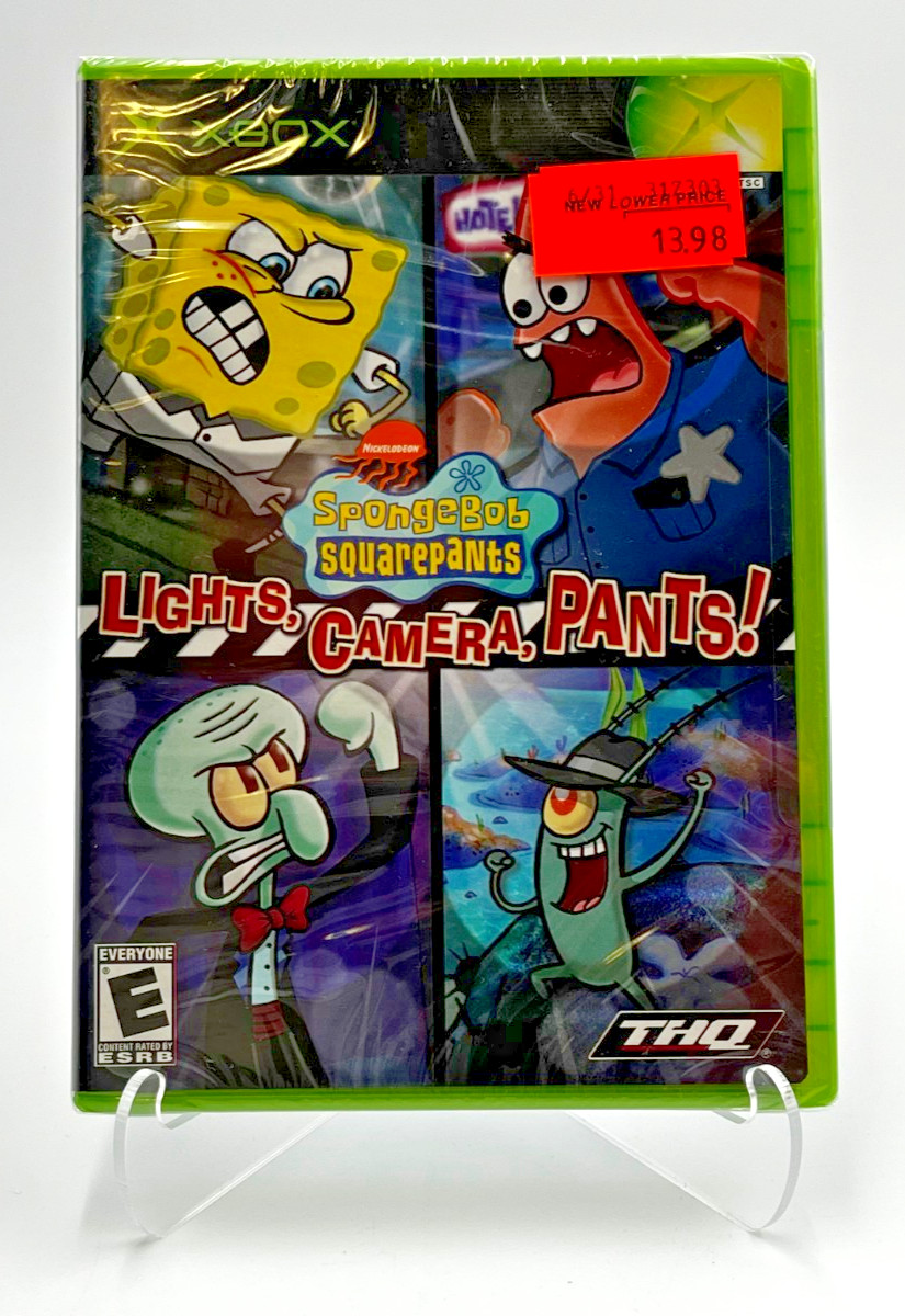 SpongeBob SquarePants: Lights, Camera, Pants! (Microsoft Xbox, 2005) Sealed