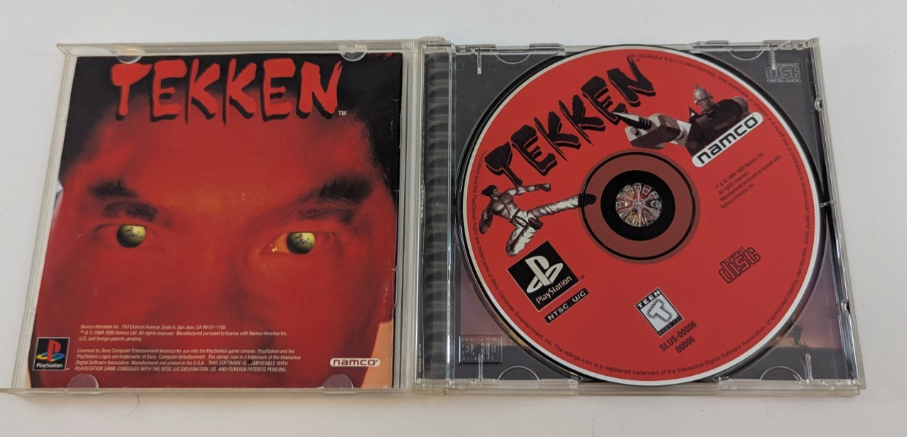 Tekken PlayStation 1 PS1 Black Label Jewel Case Variant Complete READ