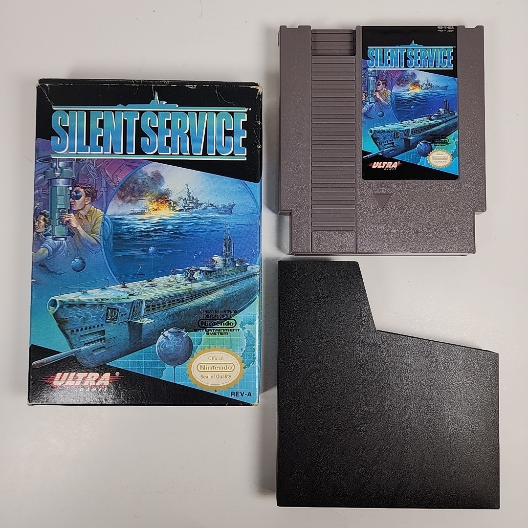 Silent Service (Nintendo NES, 1989) Cartridge w/Box, No Manual