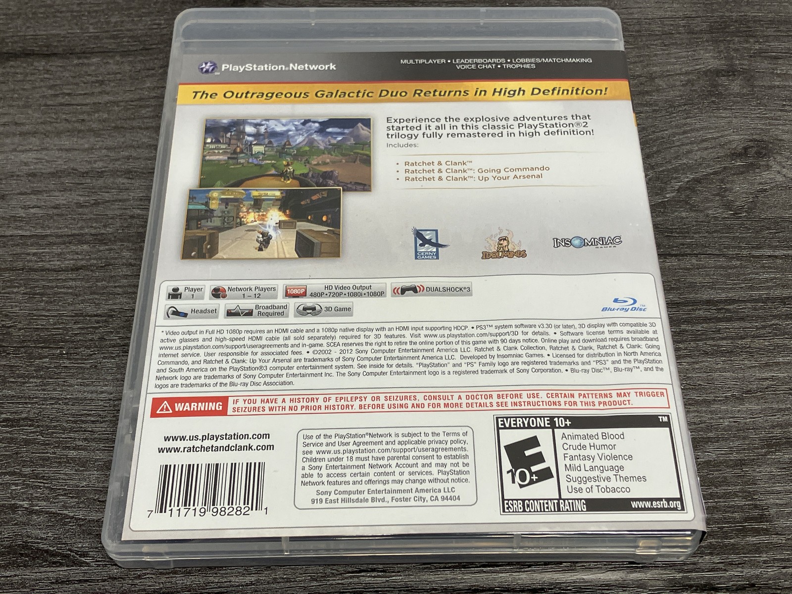 Ratchet & Clank Collection (PlayStation 3 PS3, 2012) No Insert Cleaned & TESTED!