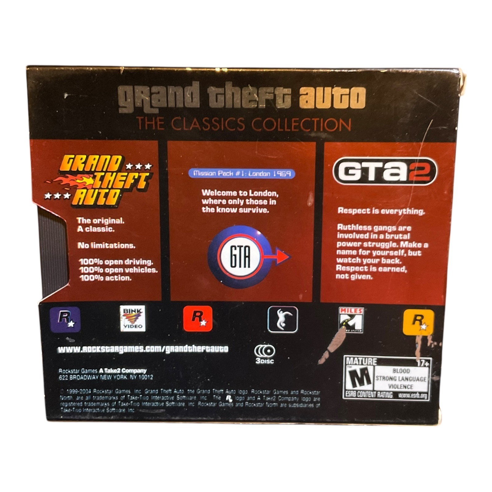 Grand Theft Auto The Classics Collection PC Rockstar Games GTA London GTA2 Boxed