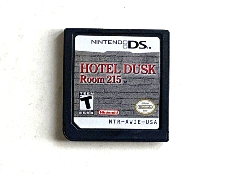 Hotel Dusk Room 215 Nintendo DS Game Cart Murder Mystery Visual Novel Authentic