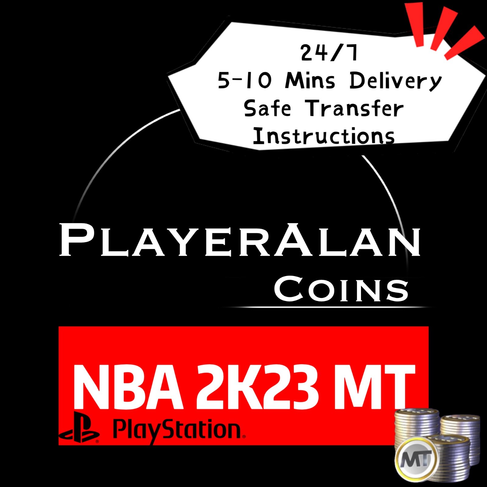 NBA2K23 MyTeam PS4/PS5 COINS 100K MT **Available 24/7 – playeralan**