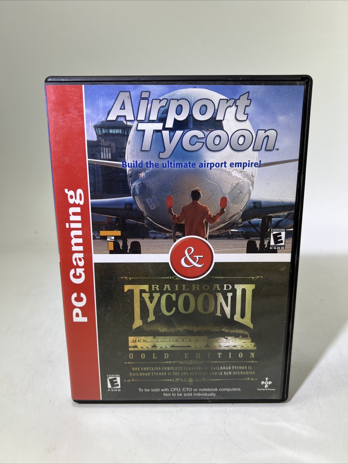 PC Gaming Airport Tycoon & Railroad Tycoon II Gold Edition (2001) Rated E