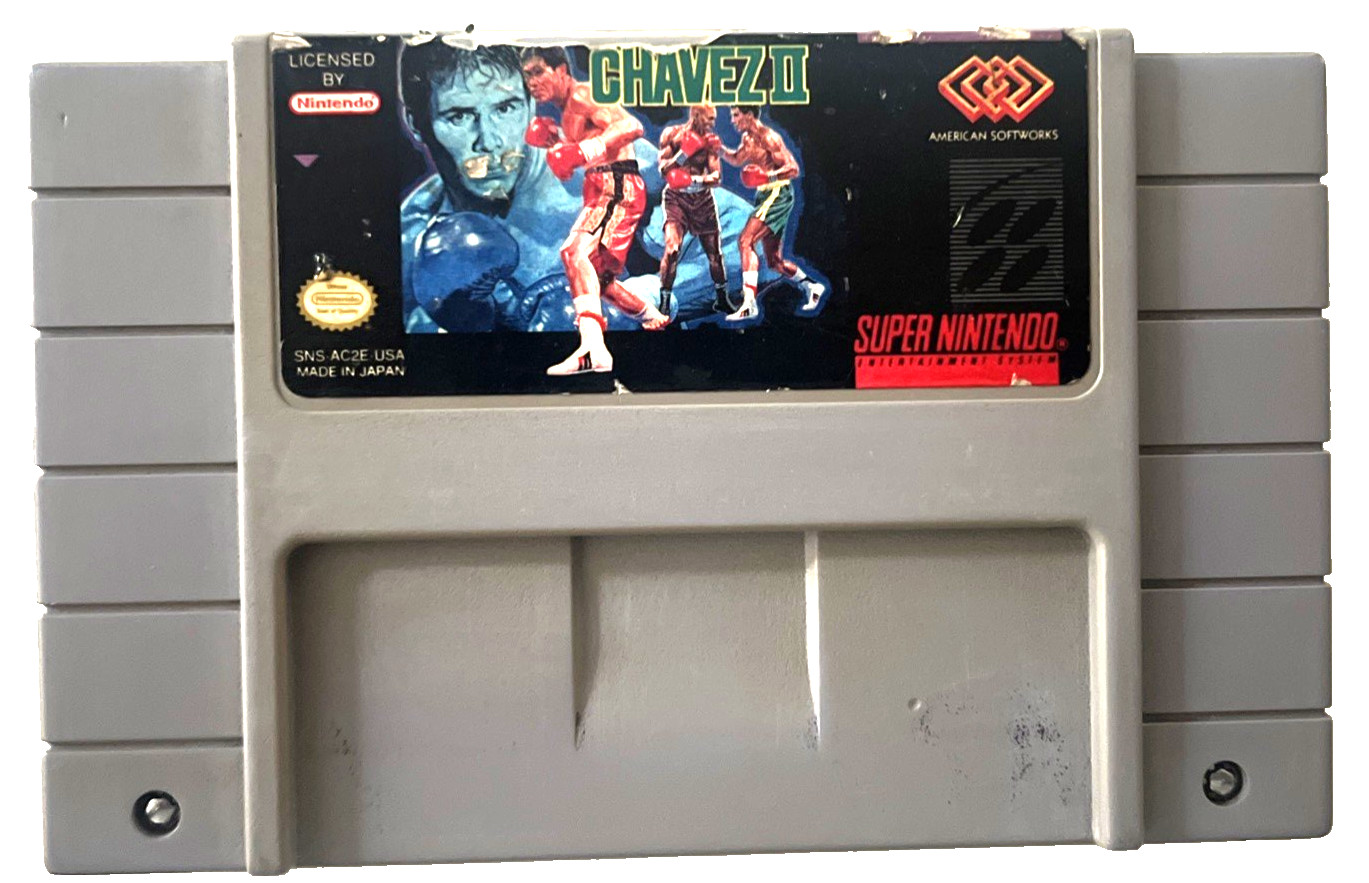 Chavez II Super Nintendo SNES Boxing Game Julio Cesar Chavez Tested
