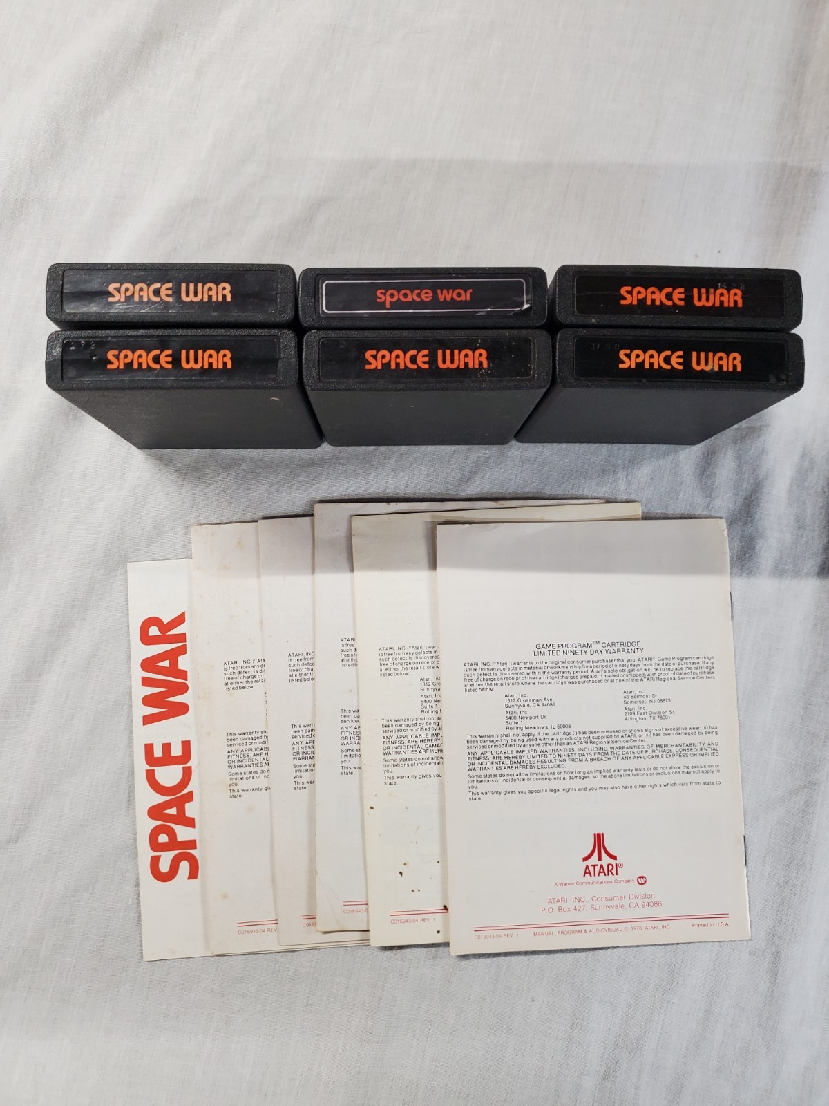 Space War(Atari 2600, 1978) Cart And Manual Tested
