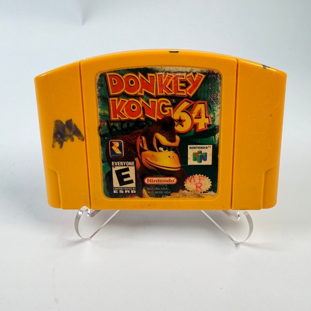 Donkey Kong 64 Nintendo 64 N64 Yellow Cartridge Authentic Rare Video Game Tested