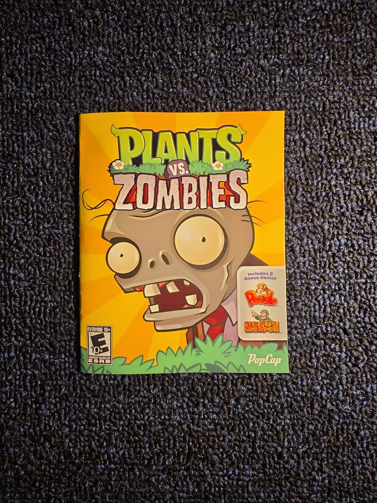 MINT DISC PS3 Plants VS. Zombies Game Bonus Games PlayStation 3 2011 PopCap CIB