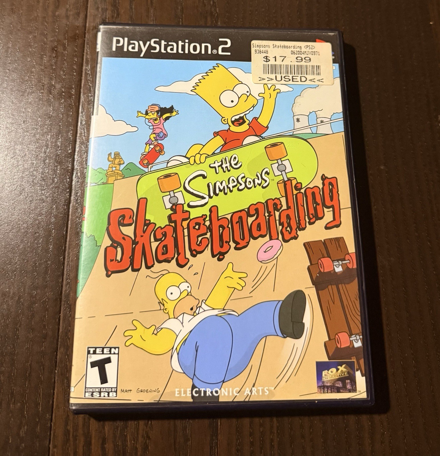 Electronic Arts The Simpsons Skateboarding Sony PlayStation 2 PS2 *working*