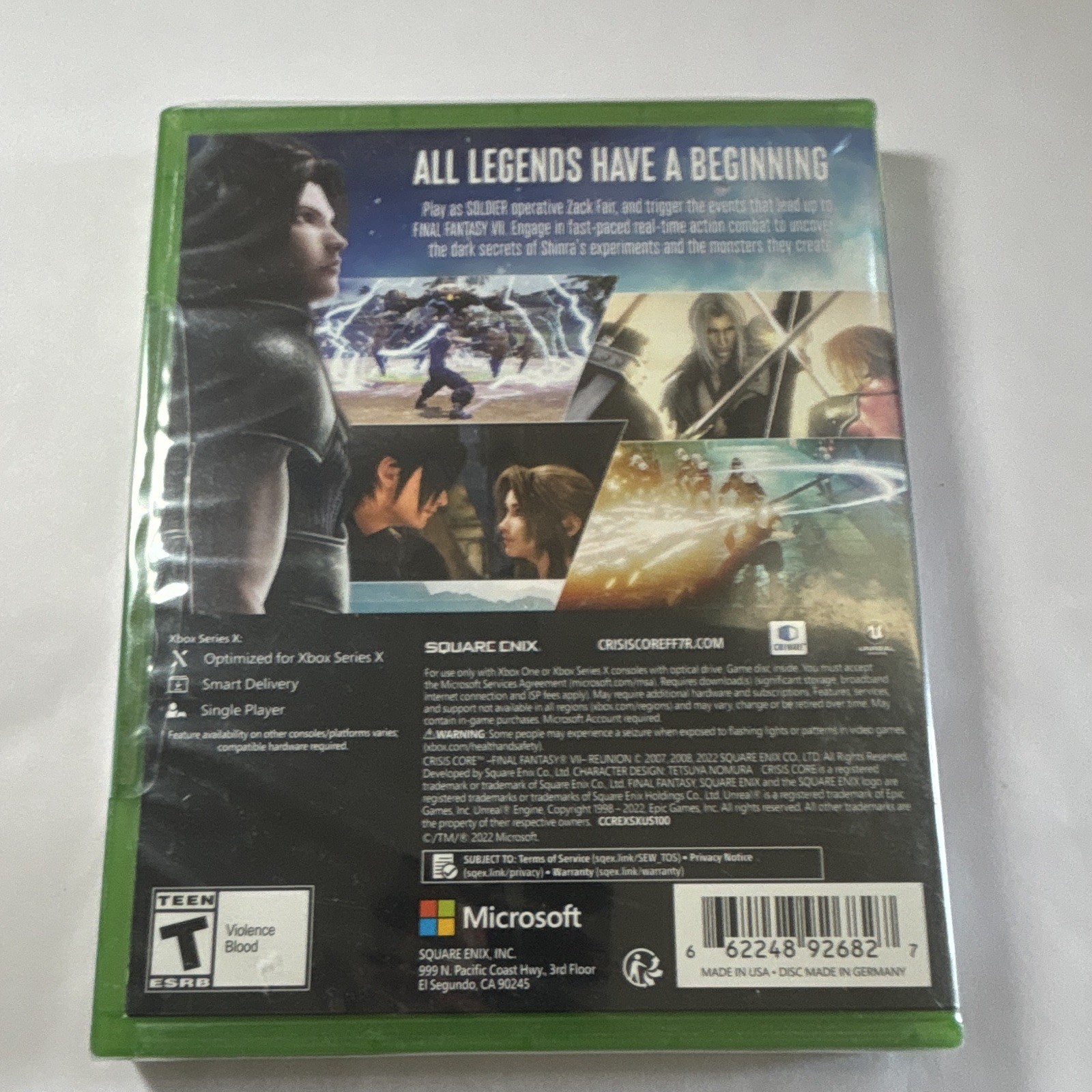 Square Enix Crisis Core: Final Fantasy VII Reunion Xbox One/Series X|S