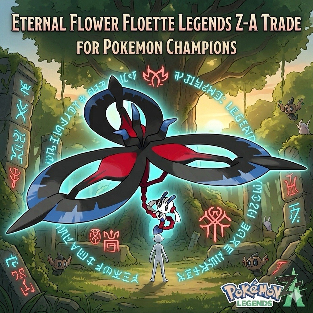 FLOETTE-ETERNAL FOR POKEMON CHAMPIONS. HOME TRADE FROM LEGENDS ZA