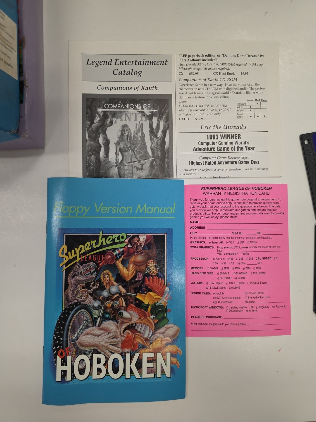 SUPERHERO LEAGUE OF HOBOKEN PC Game in Box / Boxed 3.5″ Floppy Version