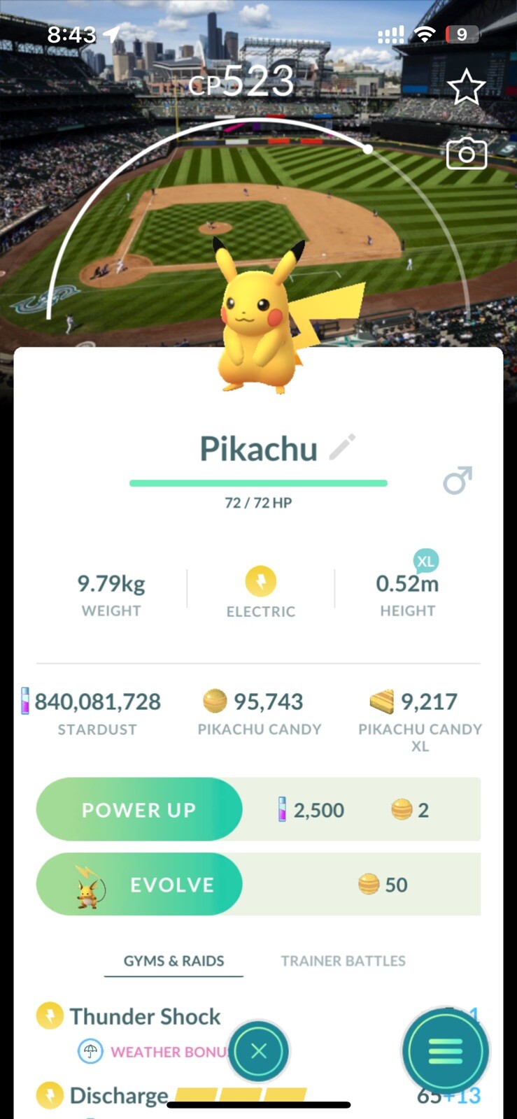 Pikachu – Seattle MLB Mariners Baseball Court Background ✅ Pokemon Go Trde ✅