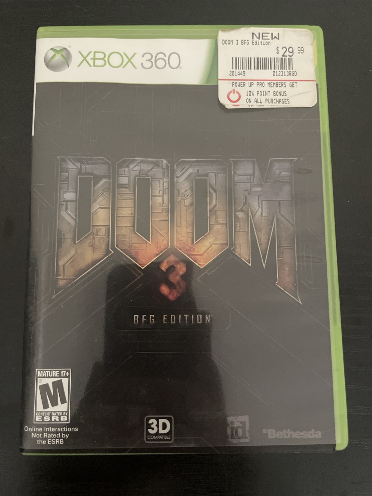 Doom 3 — BFG Edition (Microsoft Xbox 360, 2012) Complete Tested CIB