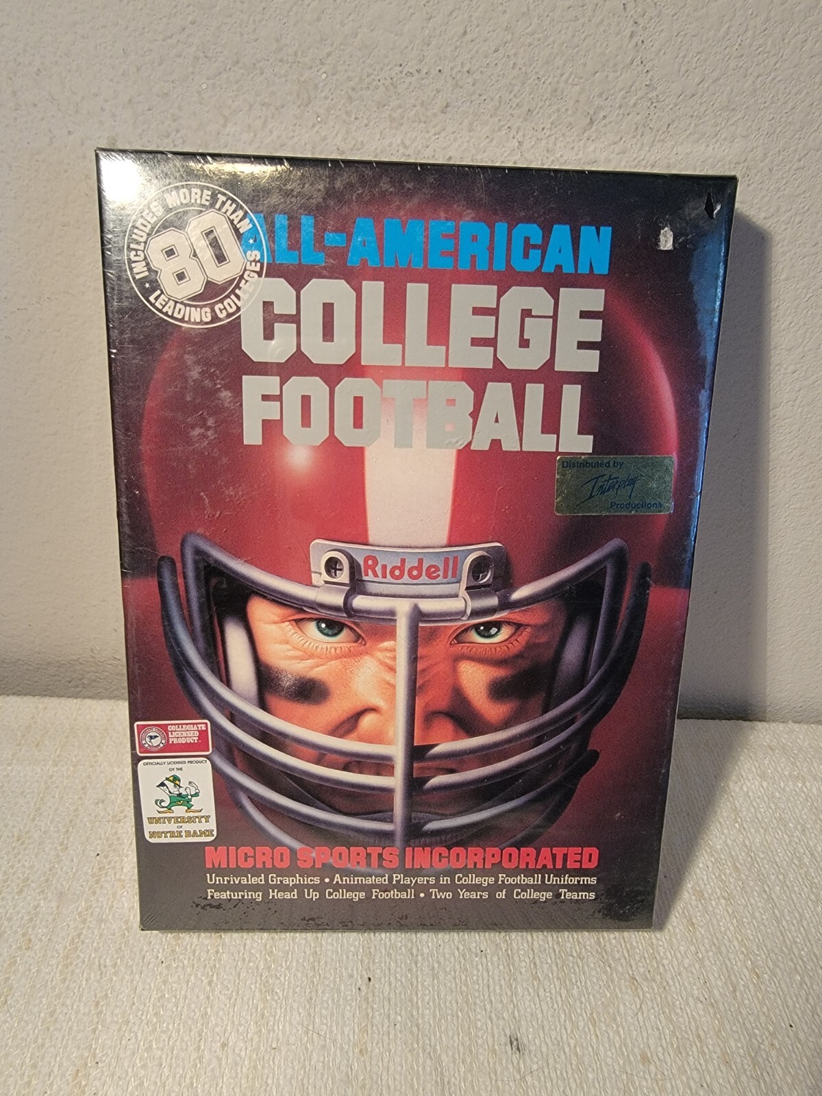 All-American College Football – PC – 5.5 & 3.5 Floppy + Interplay – New Sealed