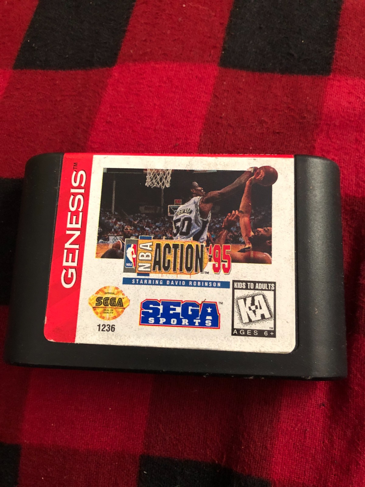 NBA Action 95 Sega Genesis 1995 Cartridge Only Tested Works Great Authentic