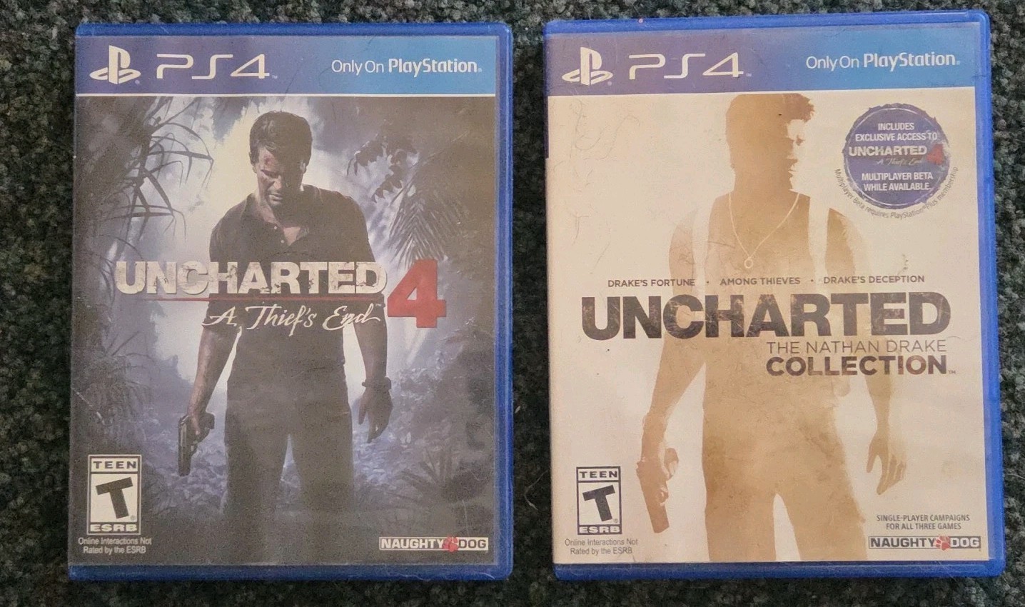PS4 Uncharted Lot Nathan Drake Collection + Uncharted 4 VG CIB