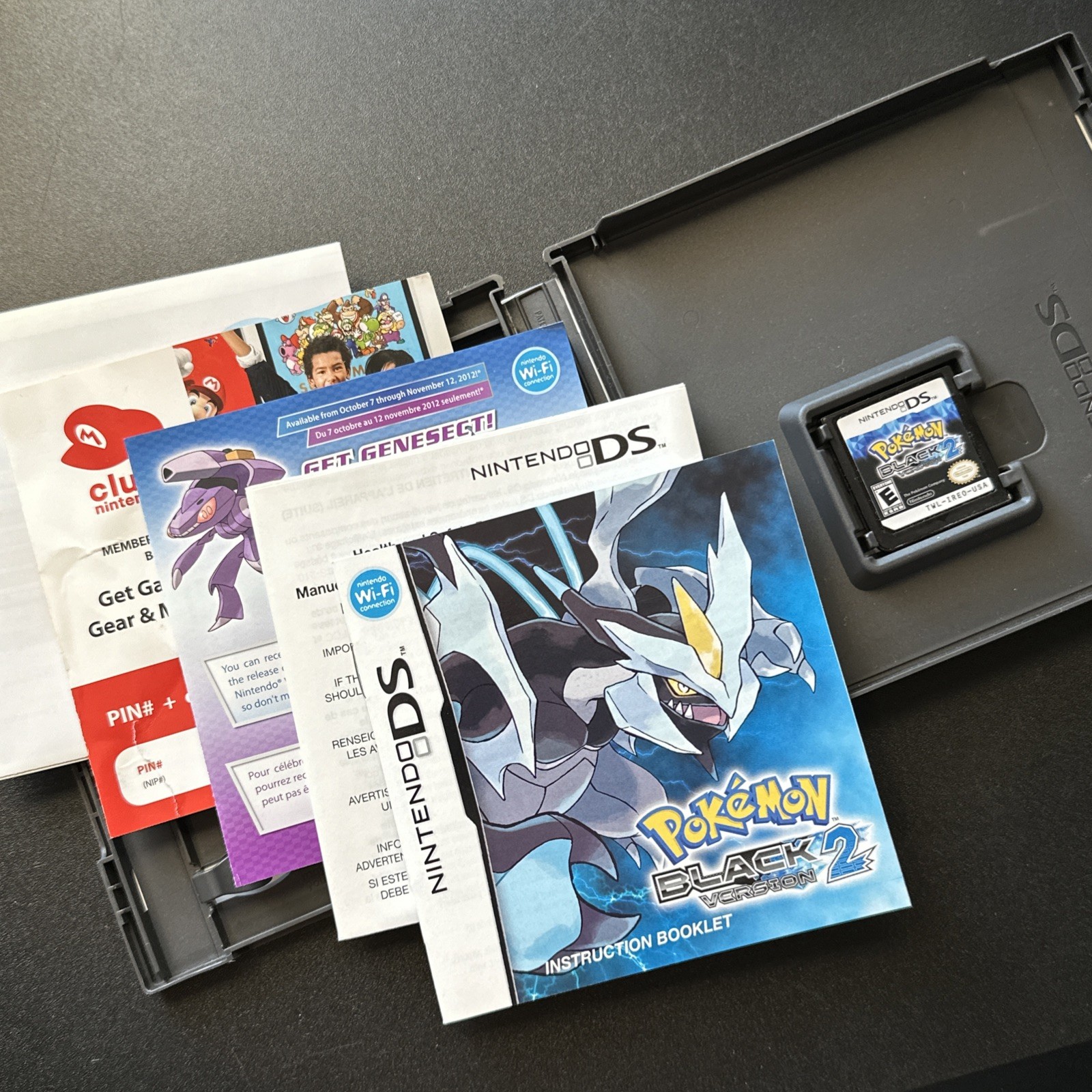 Pokémon Black Version 2 Authentic Nintendo DS 2012 CIB With Manual Case Inserts