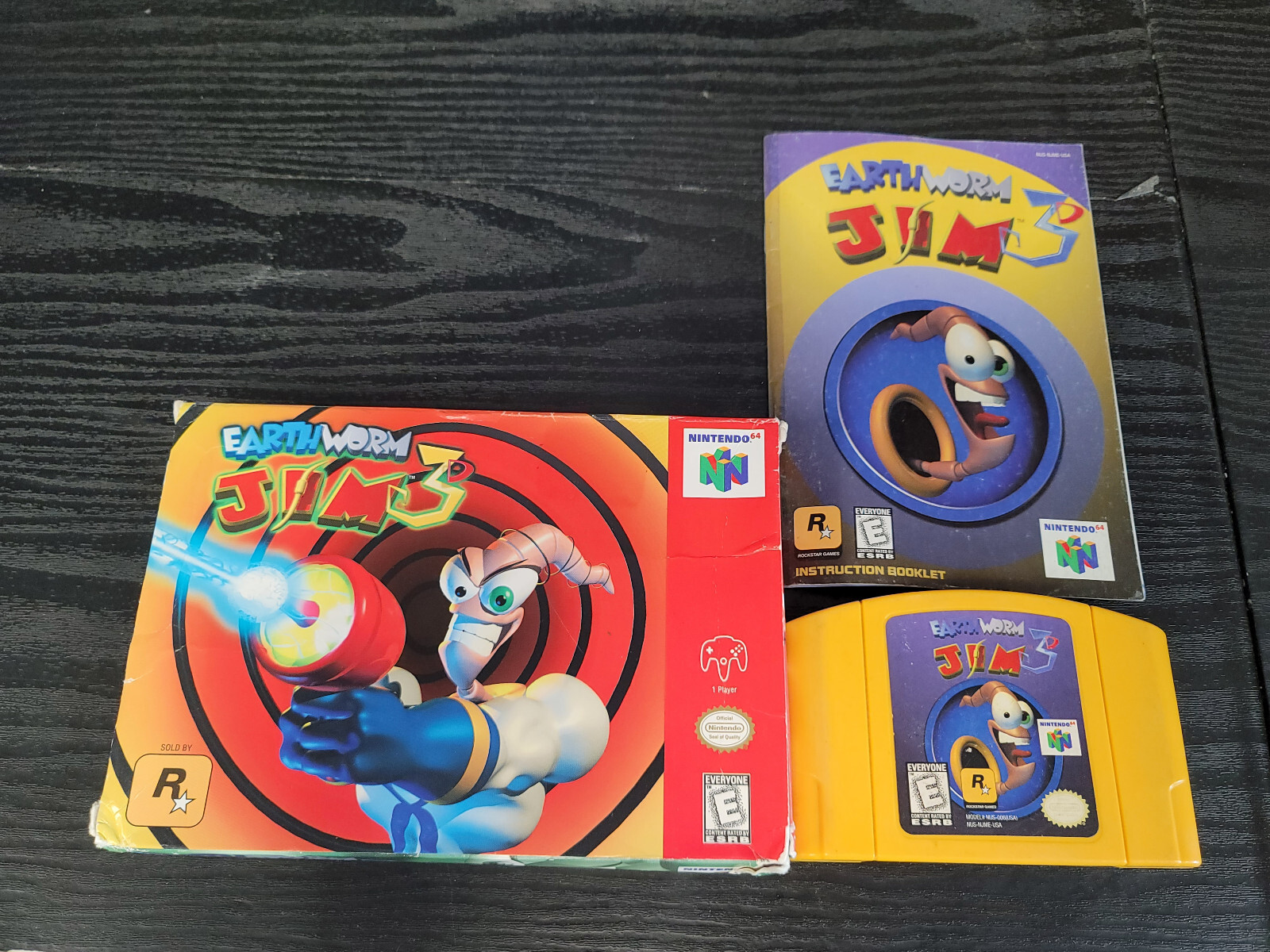 Earthworm Jim 3D N64 Complete In Box CIB Good Shape Nintendo 64