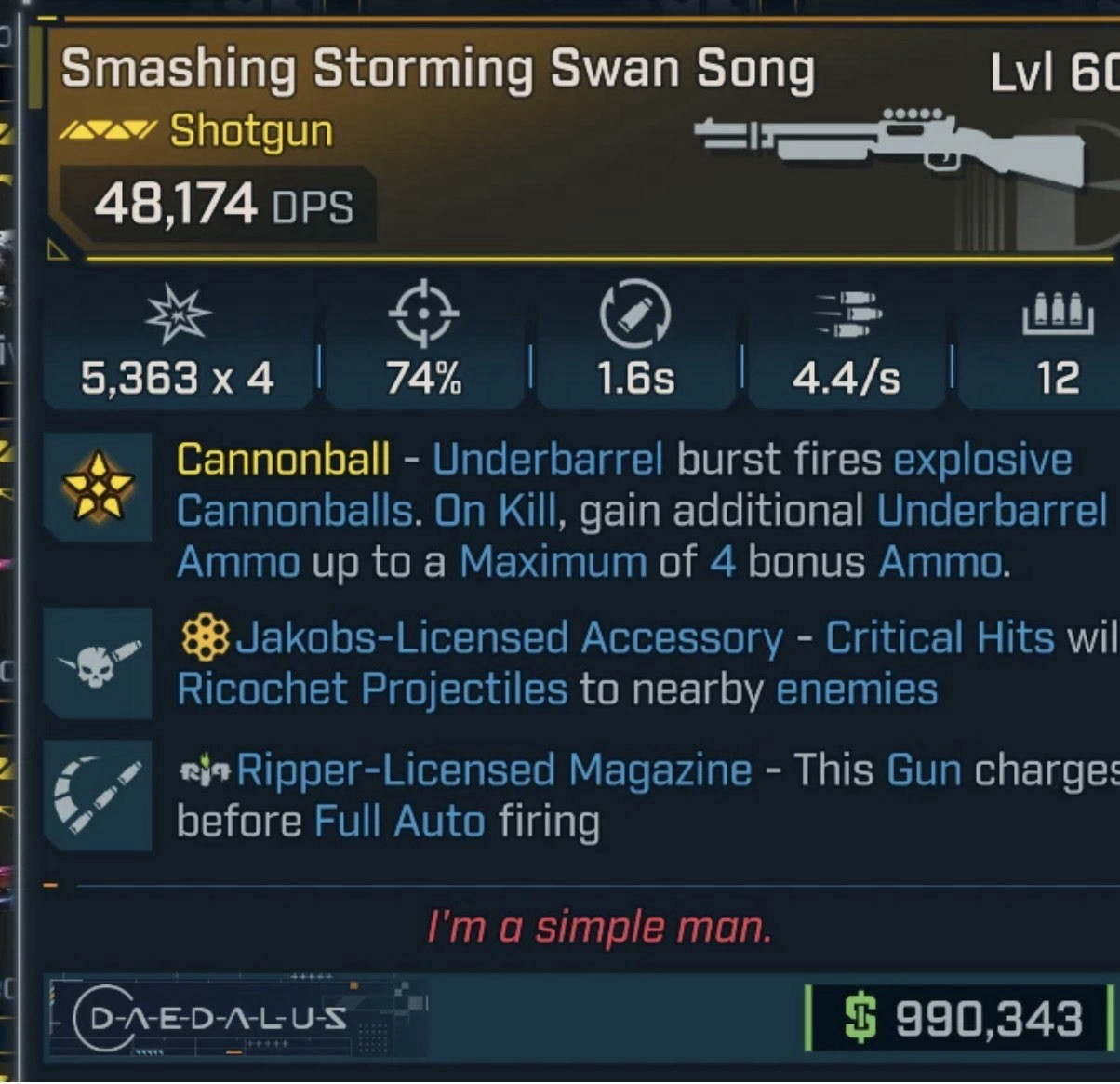 Swan Song Shotgun Borderlands 4 God Roll, Any Rolls Desired- Any Platform