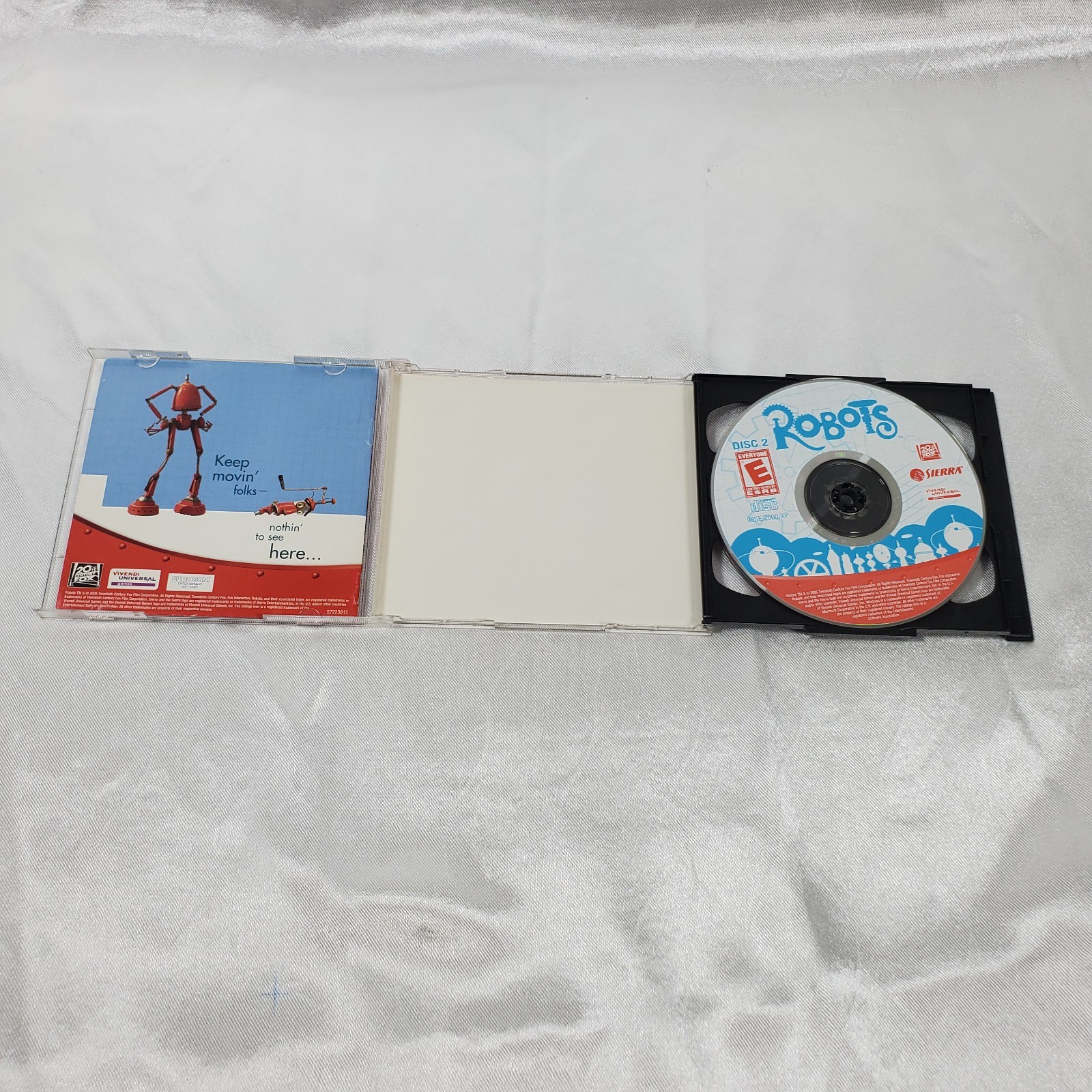 Robots PC CD-ROM Game 2005 Sierra Vivendi Complete 2 Disc Windows TESTED
