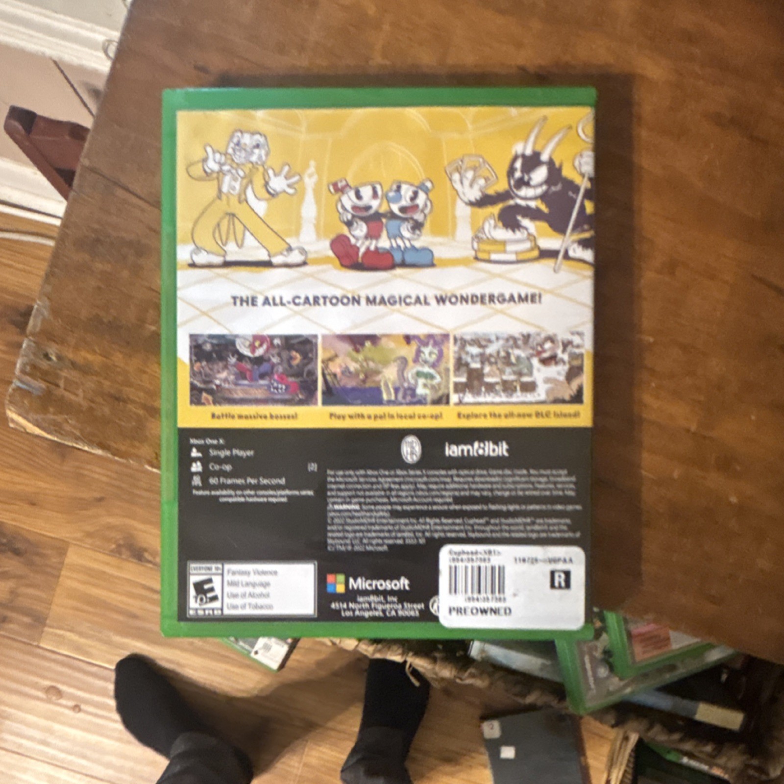 Microsoft Cuphead Xbox One Action Adventure Single Player Co-op NTSC-U/C