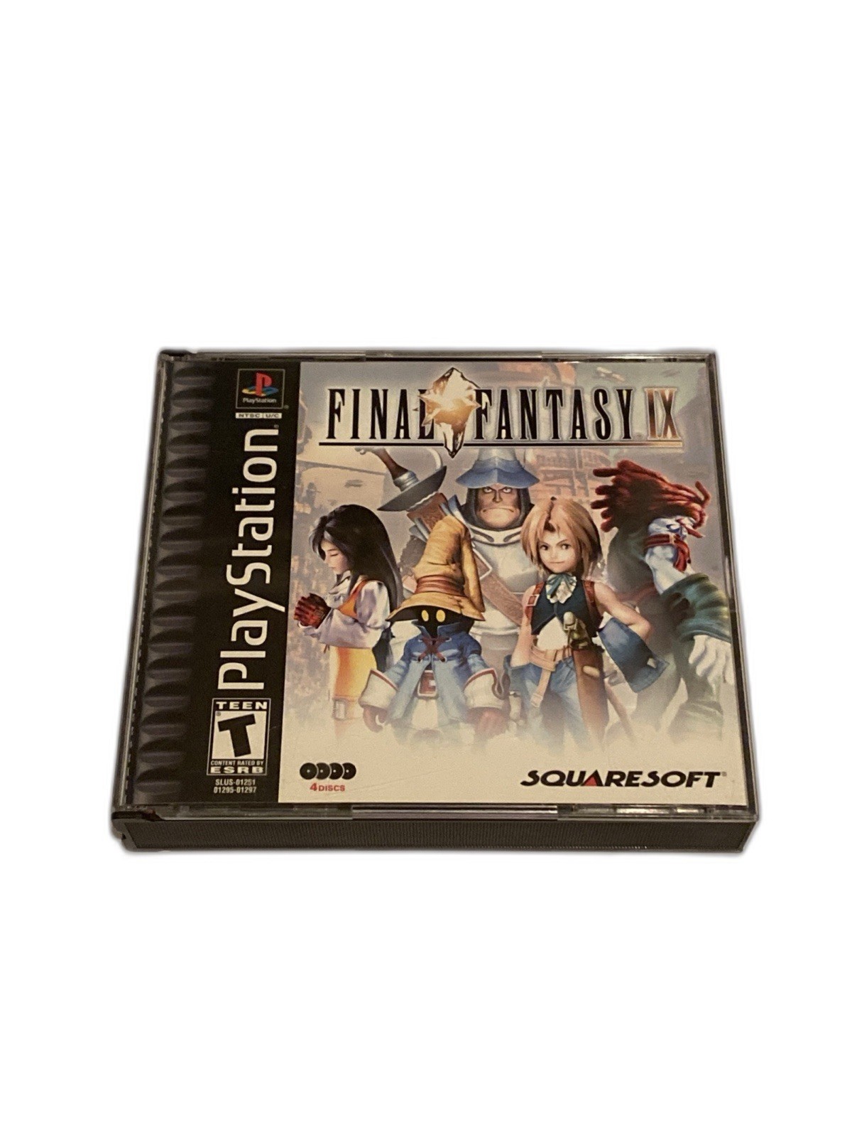 Final Fantasy 9 IX PS1 Playstation 1 With 4 Discs Black Label