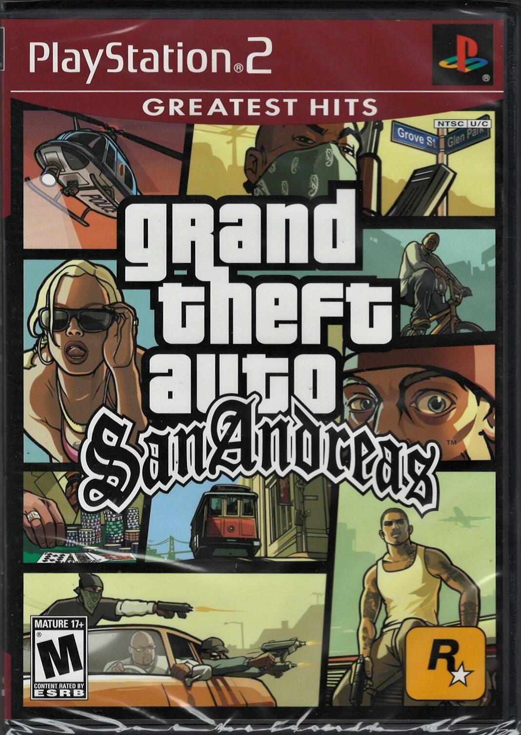 Grand Theft Auto: San Andreas AMZ PS2 (Brand New Factory Sealed US Version) Play