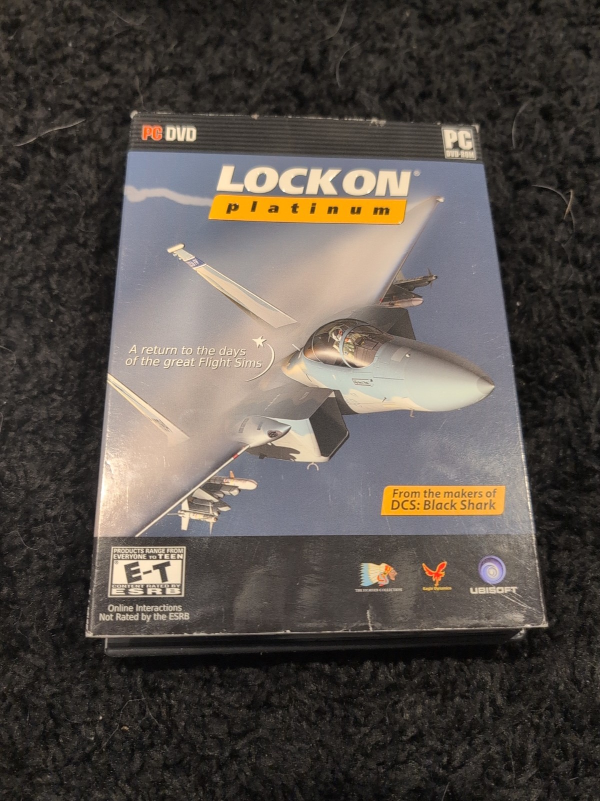 PC Game Lock On Platinum DVD Windows Plane Flight Simulation 2 Disc X-Plane 9