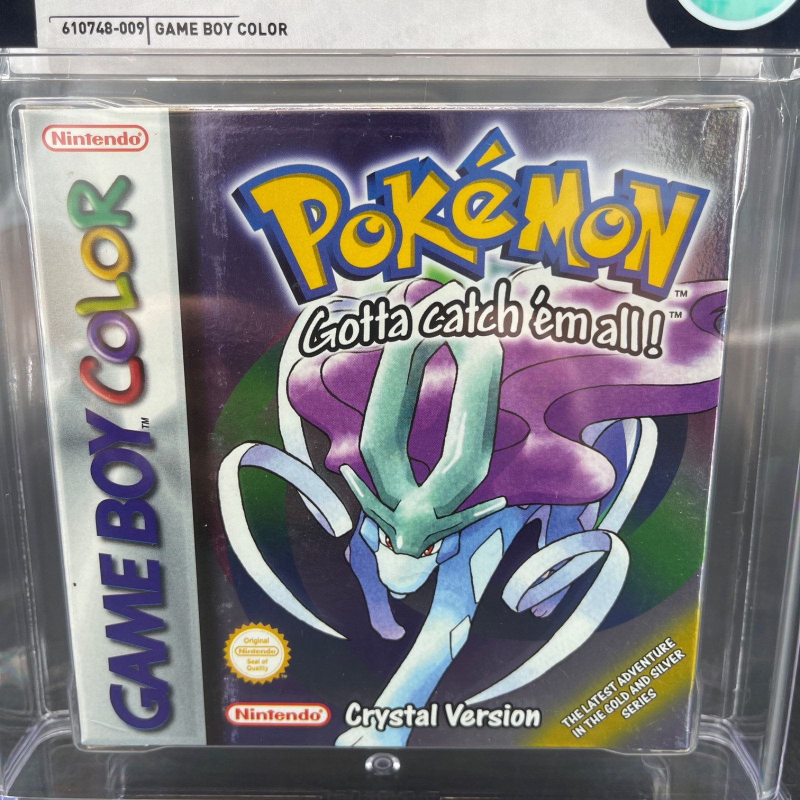 Pokemon Crystal Version EUR 2001 CIB WATA 8.0 UK Netherlands Europe Suicune 9.0