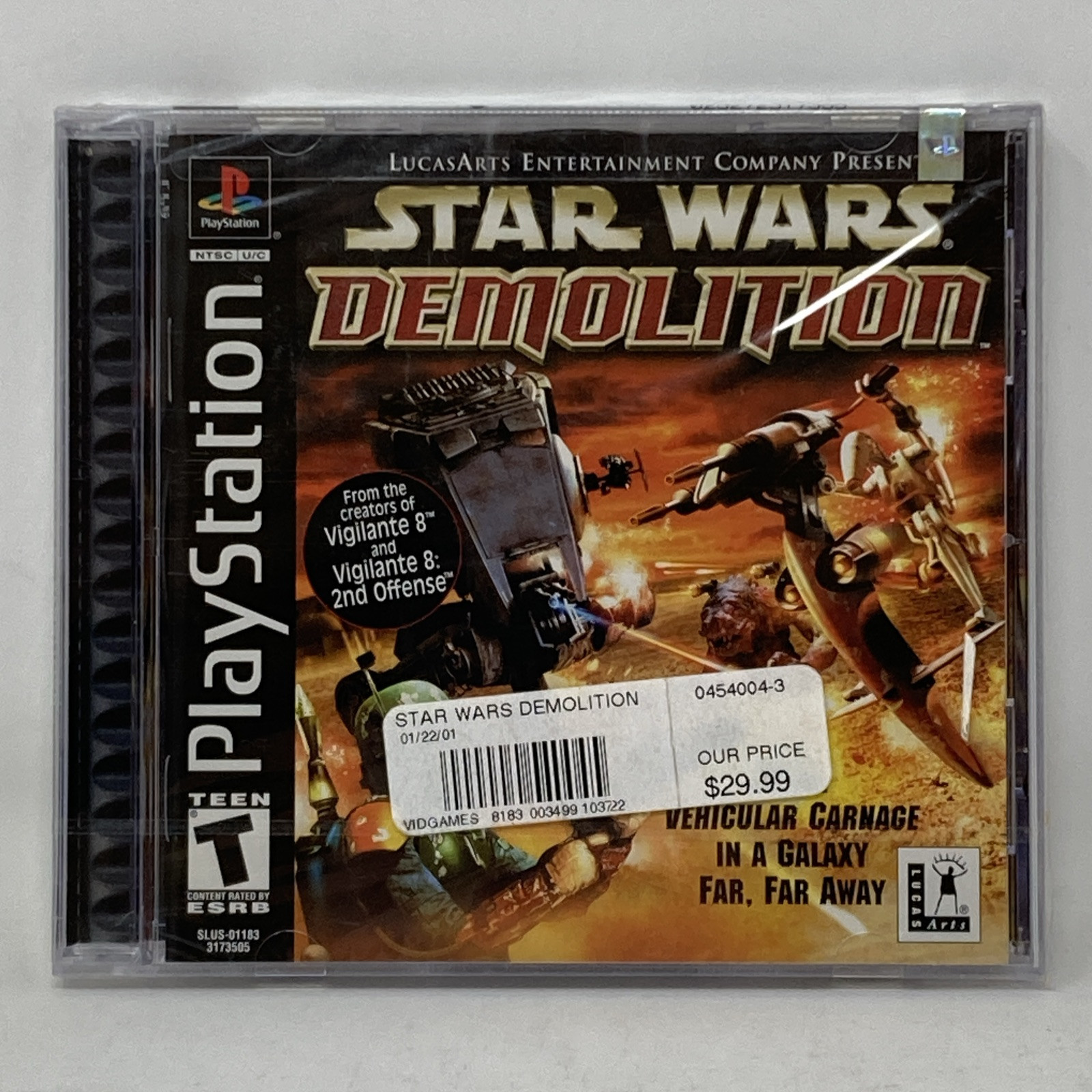 Star Wars: Demolition PlayStation 1 PS1 Black Label Sealed