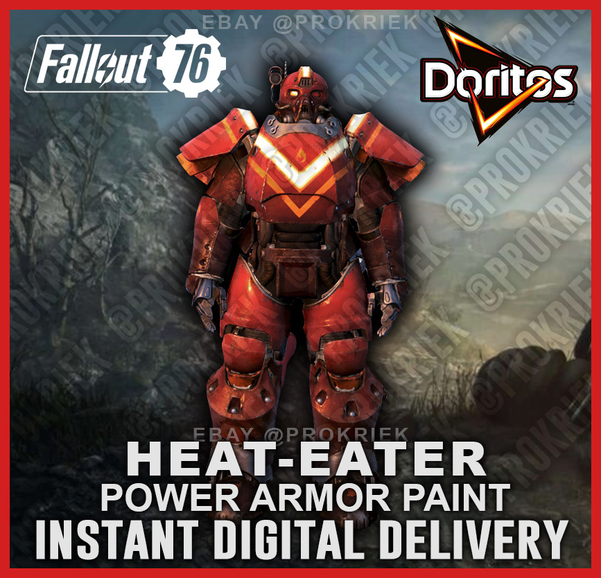 Fallout 76 Heat-Eater Power Armor Paint Coat (Pringles) – Rare Collectible