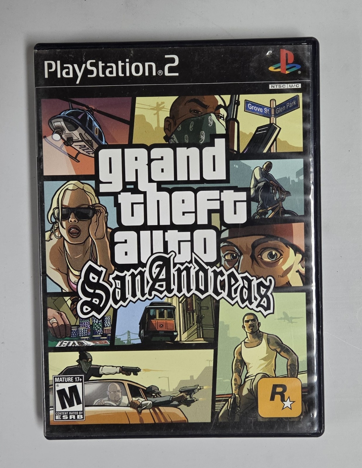 Grand Theft Auto: San Andreas (Sony PlayStation 2, 2004) Complete w/Manual & Map