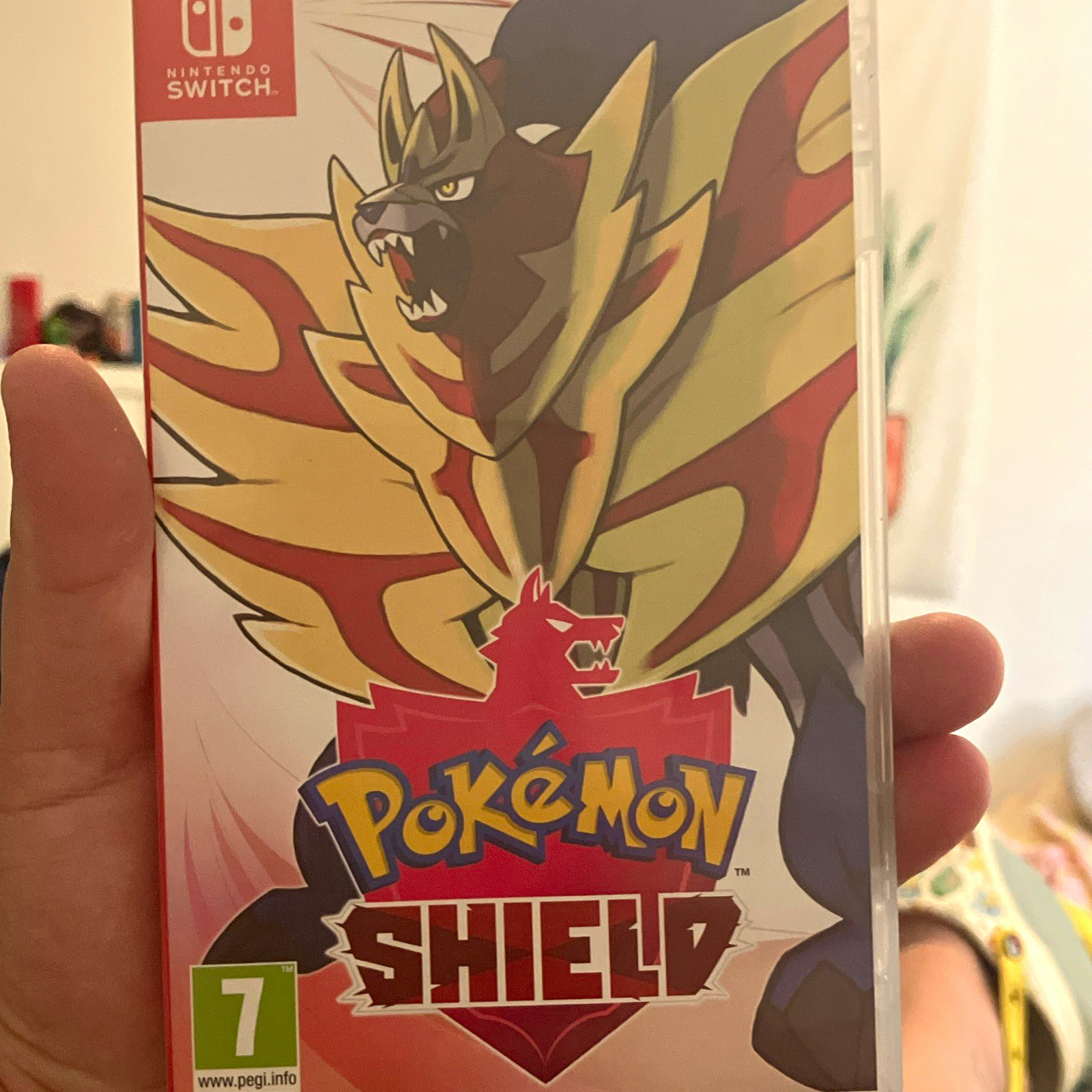 Nintendo Pokemon Shield (Switch, 2019) PAL PEGI 7 Case + Meowth Insert